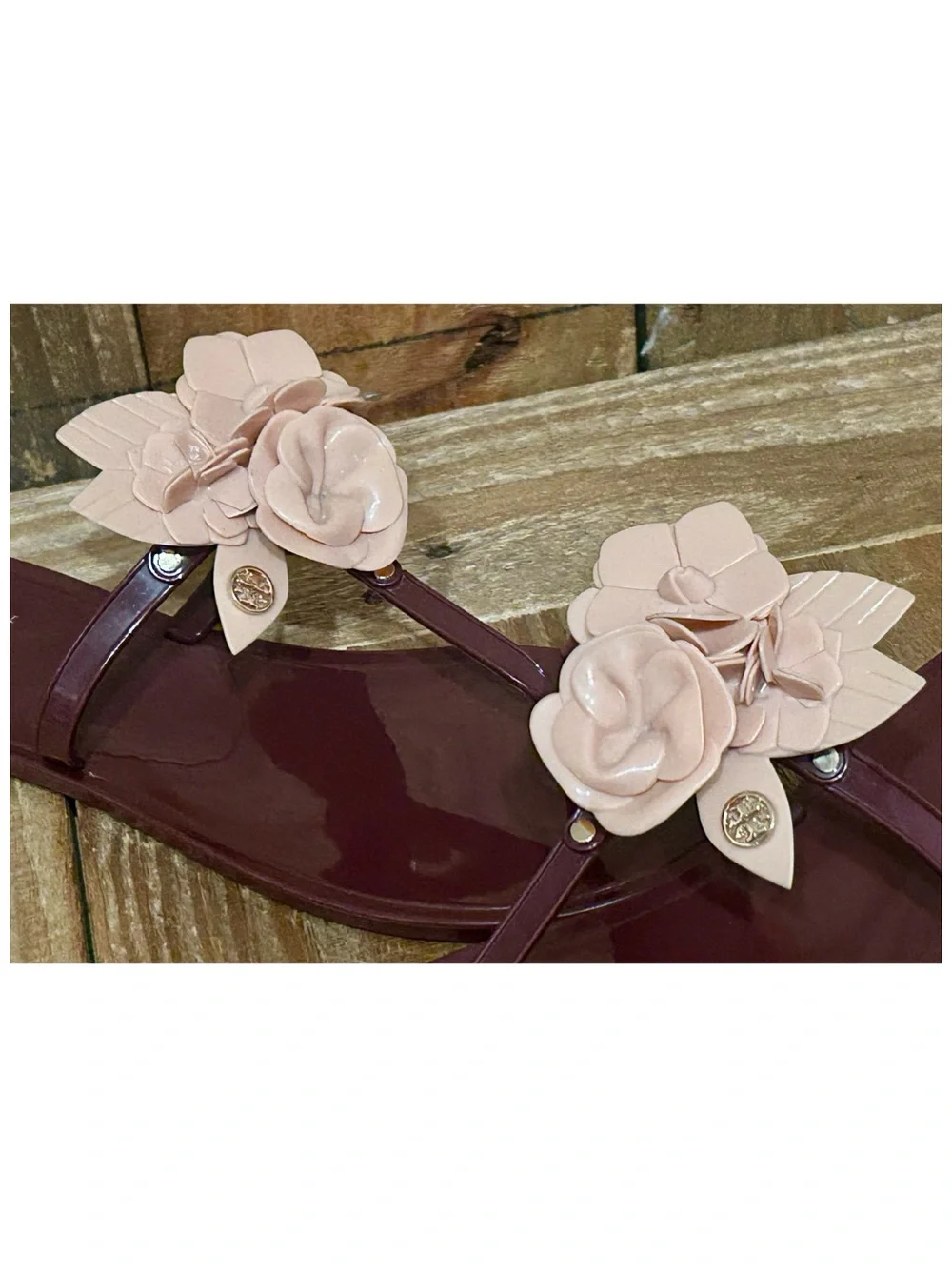 Tory Burch burgundy pink